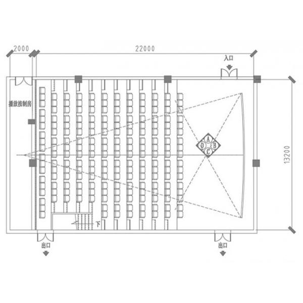 VR Dynamic Cinema Movie VR XD Theater Solution Fiberglass & Steel Material