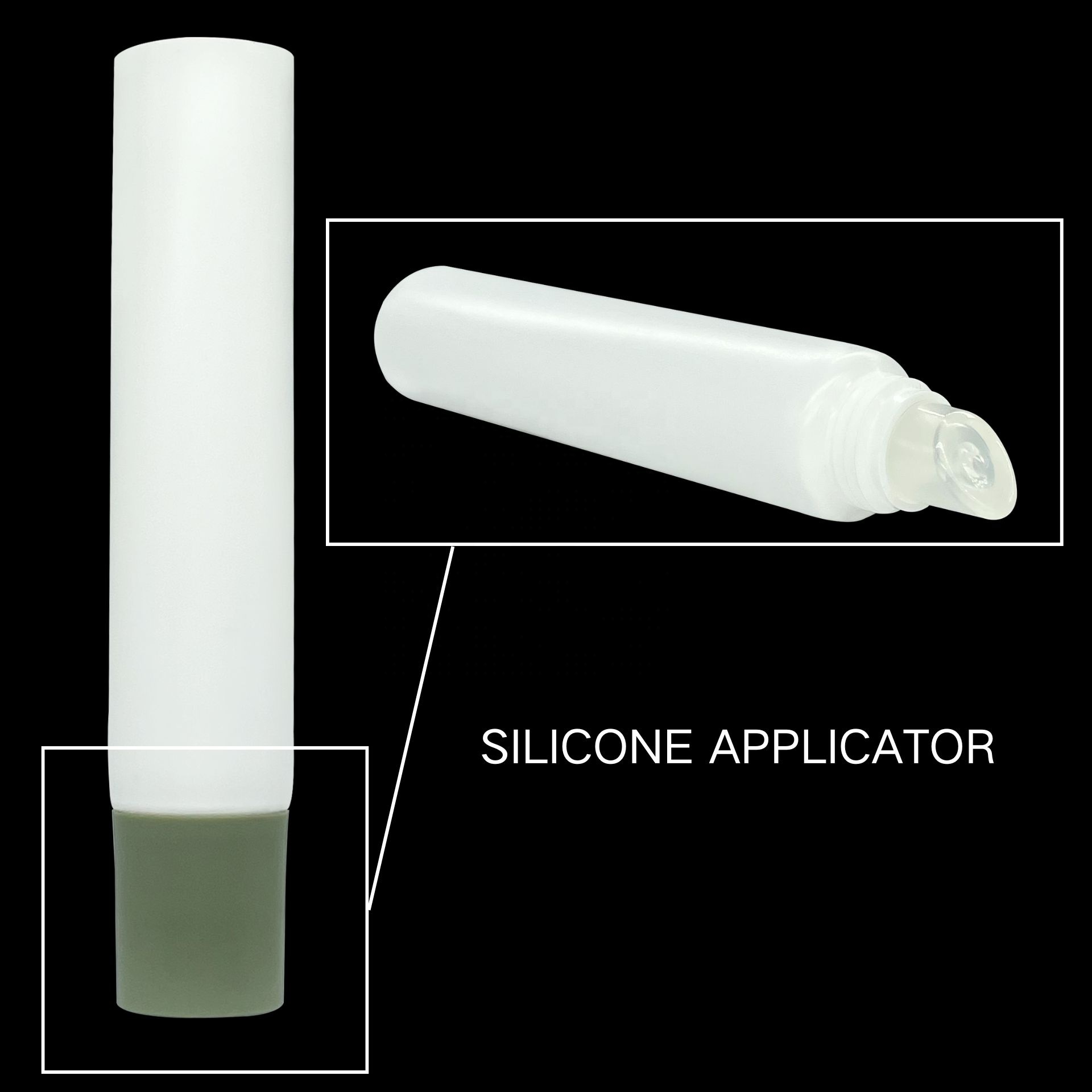Magnetic D 19 mm Unique Silicone Lipstick Lip Gloss Tubes Cute Empty Lip Balm Wholesale