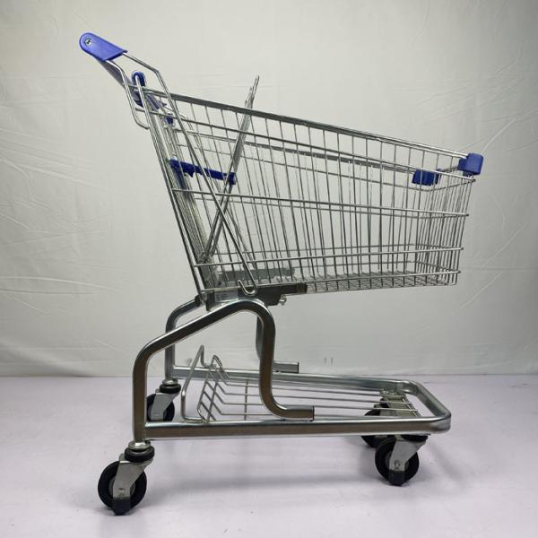 O trole regular alemão do estilo 100L com as peças plásticas azuis zinca e pulveriza o revestimento para a mercearia conveniente