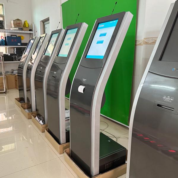 15 Inch 17 Inch 19 Inch Self-Service Kiosk Queue Management For Hospital / Bank