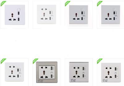 Dual USB Wall Power Socket/ white 5v 2.1 A