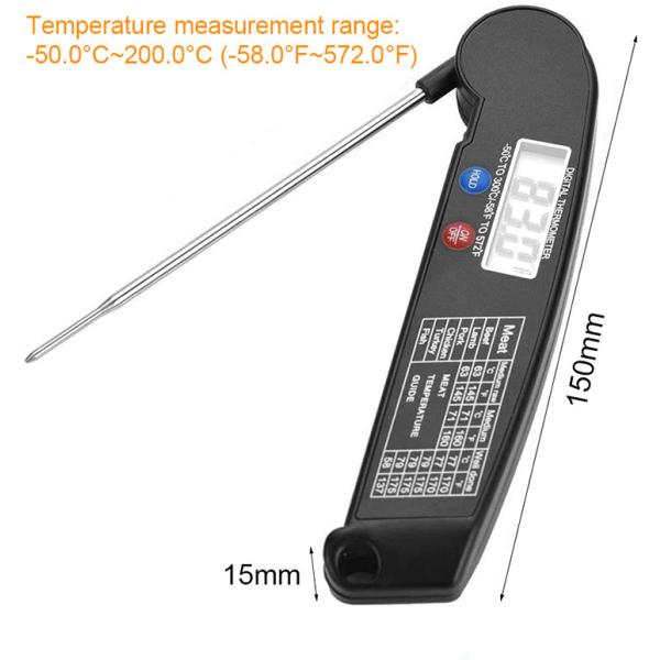 Термометр кухни зонда печи безопасный складывая