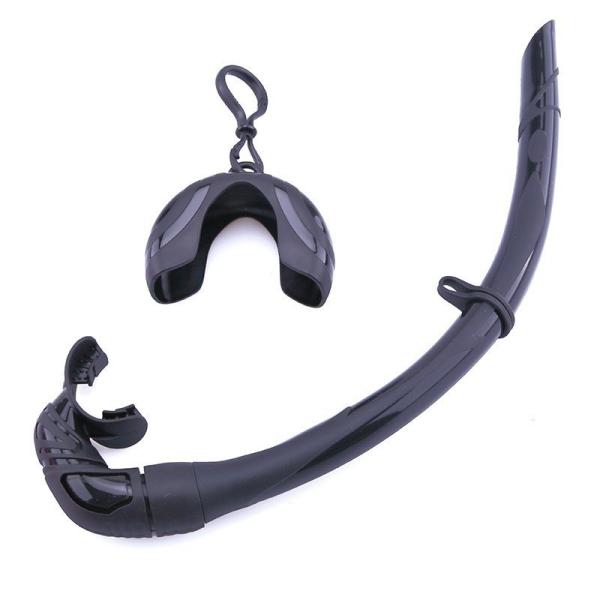 Foldable Roll Up Hard Shell Swimming Goggles Breathing Tube Snorkeling Breathing Tube