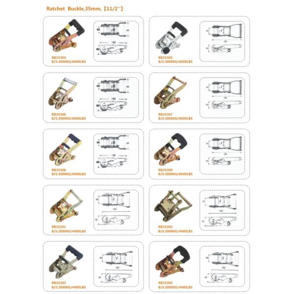 Automobile & Motorcycle Ratchet Strap Parts For Car Trailer Straps OEM Avaliable