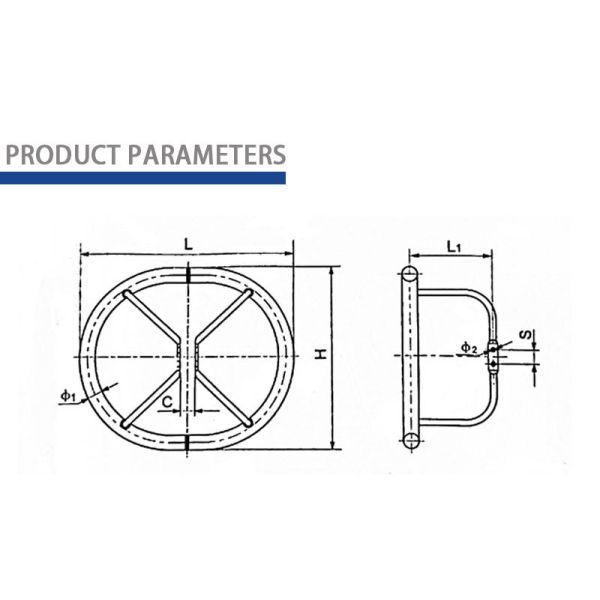 Aluminum Pressure Equilateral Shielding Ring Single Hanging String Type