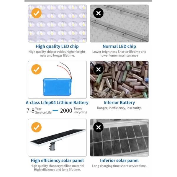 3000k светодиодный высокомощный солнечный уличный свет 30W 60W 100W фотоэлектрический столб