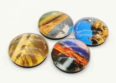 Eco Friendly Round Refrigerator Magnets 40mm / 50mm Exclusive Artwork Design