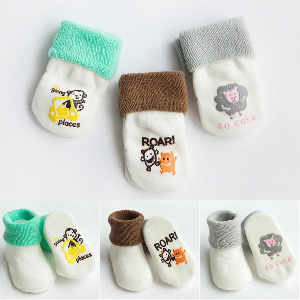 Custom logo, design cute babes pure cotton non-slip socks