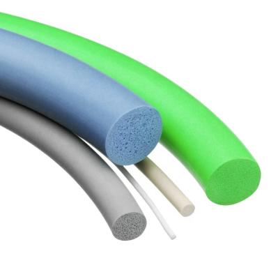Cordão de esponja de borracha de silicone TPE personalizado para decoração e perfis de extrusão