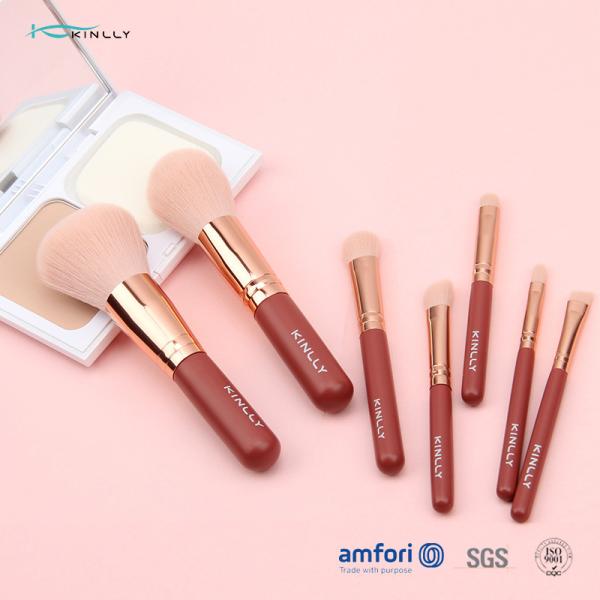 OEM 7PCS Red Makeup Brush Gift Set For Eye Shadow