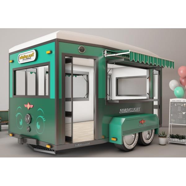Customized Style Mobile Fast Food Truck with Wheat Raw Material and Hot Coffee