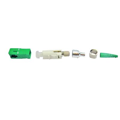 Perda de retorno 50dB de abrigo verde do SC APC 2.0mm dos acessórios da fibra ótica