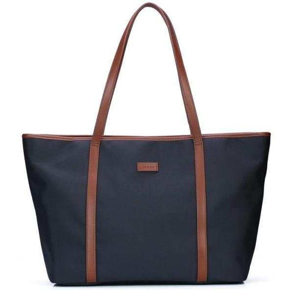 Women Custom Tote Bags , Waterproof Beach Bag Tote With Long PU Leather Strap