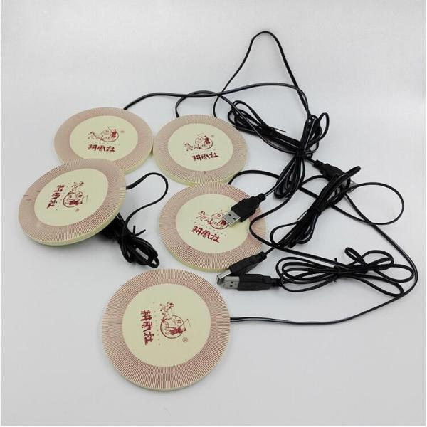 2016 Hot USB Heat Warmer Silicone Cup Mat / Coffee Coaster With Embossed Logo
