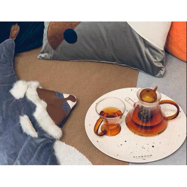 Restaurant Borosilicate 500ml Heat Resistant Glass Teapot