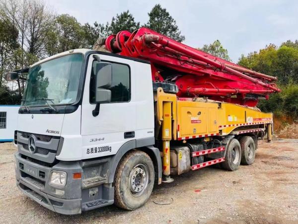 Hydraulic Machining Process Cylinder Type 49 Meter Concrete Pump Truck on Mercedes Benz