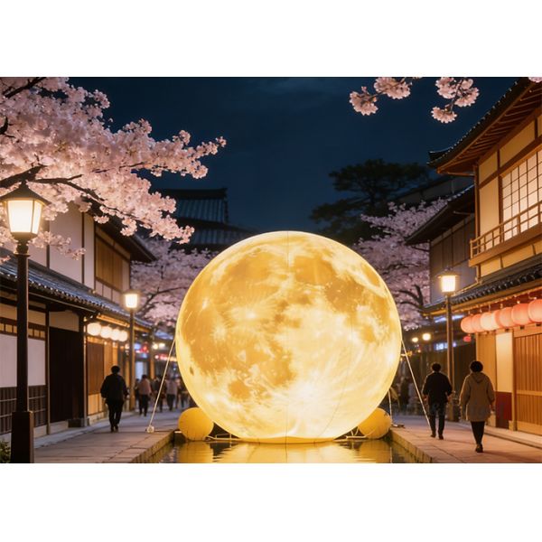 Inflatable Moon Planet Light LED Event Festive Atmosphere Decoration