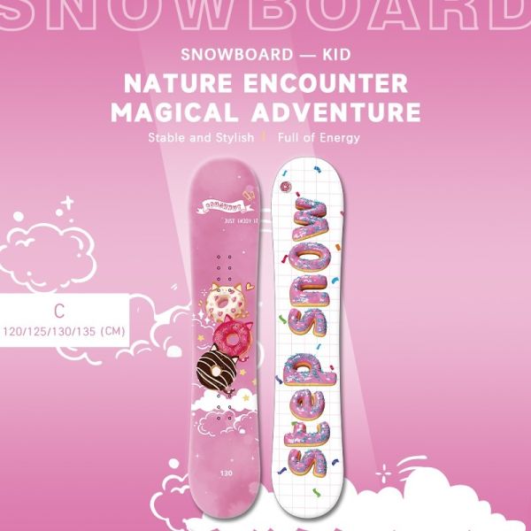 Flexible Junior Skiing Equipment Poplar Wood Core Sandwich Construction Camber Skis Snowboards Age Child
