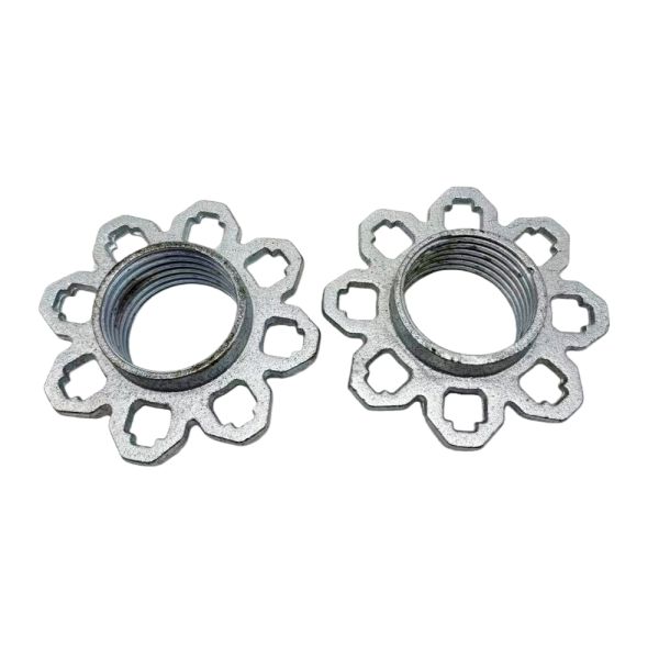 Tuerca de andamio personalizada de hierro dúctil de ingeniería de precisión para estructuras de andamios estables