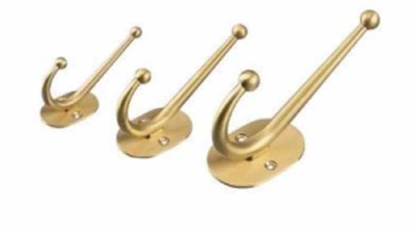 新品 スタイリッシュ ブラス フック ハンガー バスルーム アクセサリー シングル ハンガー コート フック 卸売 製造