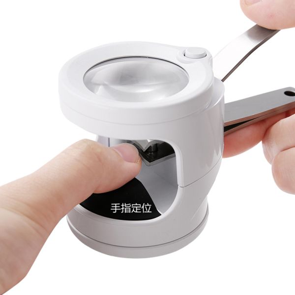 Handheld Desktop Maintenance Collection Antique Magnifying Glass with light Old Clippers