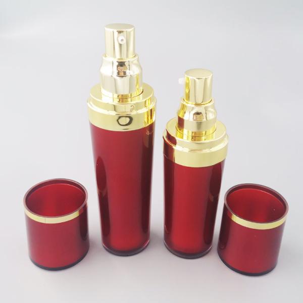 Luxury Acrylic Cosmetic Contatiner Packaging Set Plastic Bottle And Jar