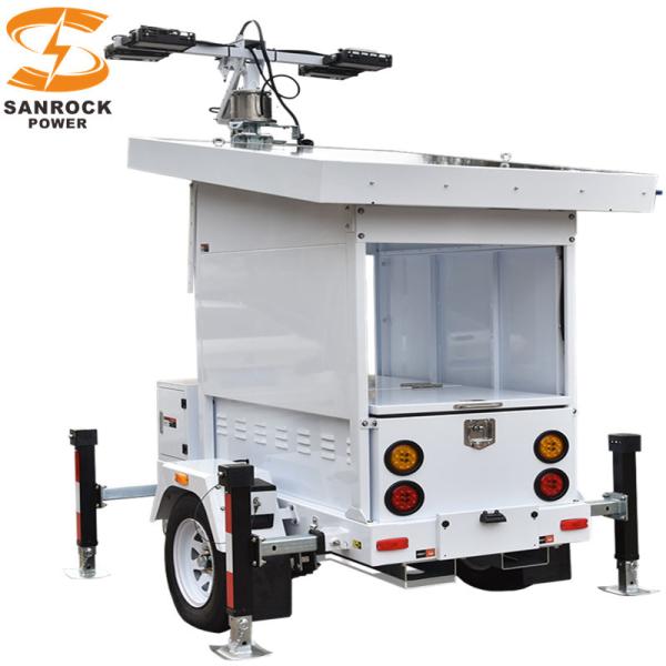 1305W Mobile Solar Light Tower Trailer Mounted Lighting Tower  US / AU / EU Standard