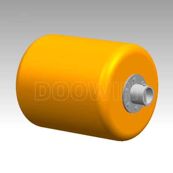 Corrosion Resistant Through Chain Mooring Buoy Cylindrical With Galvanized Swivel Fittings