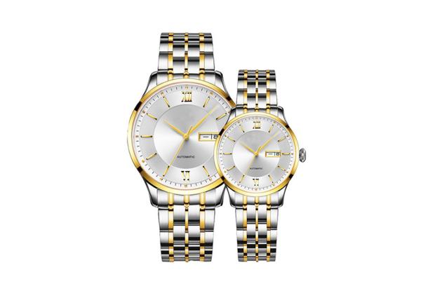 Automatic Movement Stainless Steel Waterproof Watch , Mens Dress Watches Japan 24 Jewels