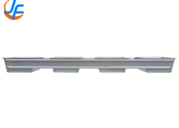 RK Bakeware Foodservice NSF Commercial 4 Straps Aluminum Loaf Bread Pans Glazed