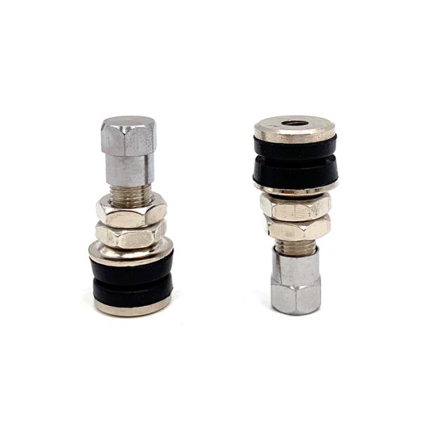 VAMD161 Bolt In Valve Stem Metal Cap 0.453'' Rim Hole For Motorcycle