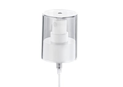 24/410 White Smooth Fine Mist Sprayer With Clear PET Overcap -0.15ml Output