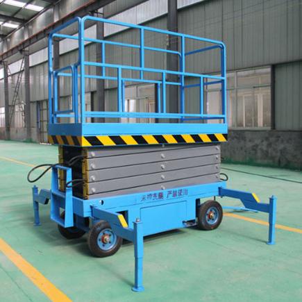 Electric Powered Manual Control Scissor Type Lifter Platform For Indoor Outdoor