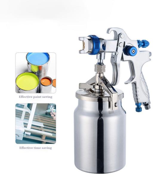 High Volume Low Pressure Air Suction Paint Gun Portable Acid-Proof Painting Tools 1000ml Cup