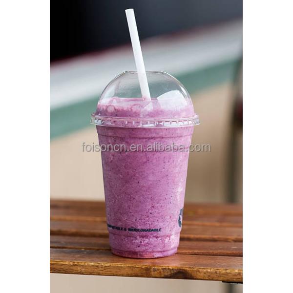 16 OZ Customized Logo Printed U Shaped PET/RPET Beverage Cup for Compostable Ice Cream
