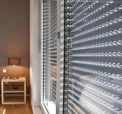 Aluminum Louver Kitchen Cabinet Roller Door Interior Window Shutter vertical casement