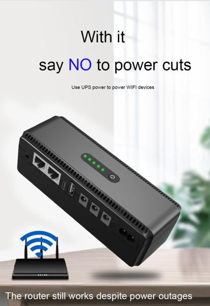 8000mah-20000mah Bateria UPS Potência de reserva para Wifi Modem e Roteador 18w Potência de saída