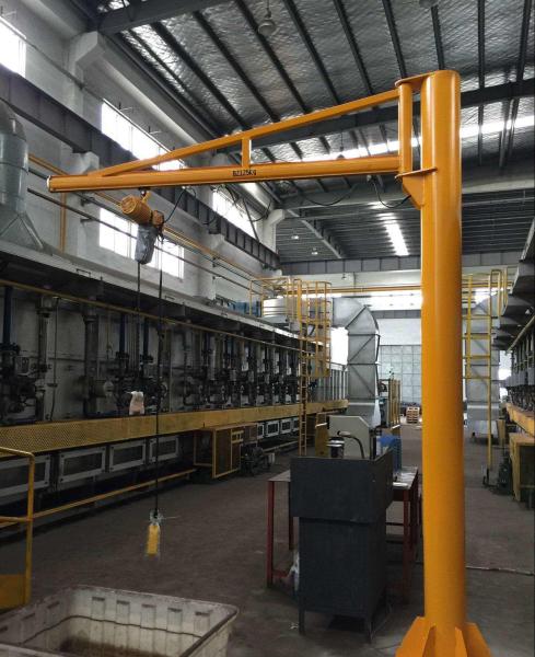 Compact Davit Pillar Mounted Jib Crane High Performance For Warehouse Handling