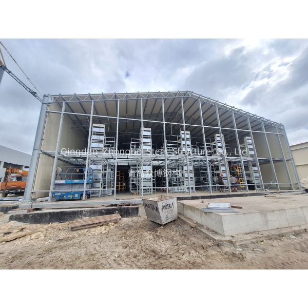 Q235/Q355 Steel Prefab Steel Structure Poultry House with 50 Years Usage Life and Customized Design
