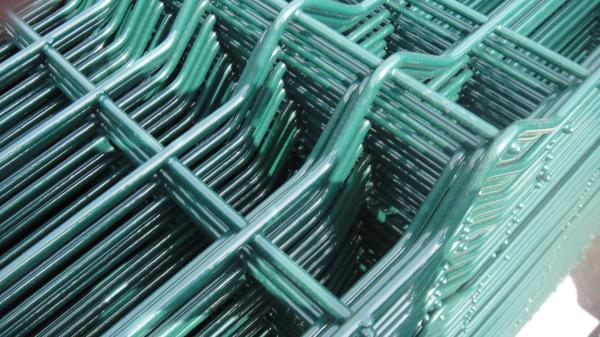 2030mm x 2500mm Wire Fence Panels High Quality With V beams ,RAL 6005 coated Dark Green