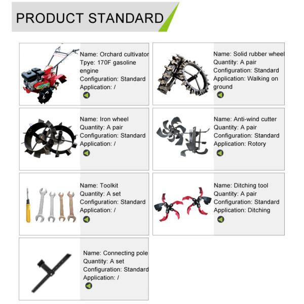Farm Orchard Cultivator Gasoline Tilling Machine with Advanced Features