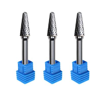 Tungsten Carbide Burr 3mm Double Cut Rotary Cutter for Wood Metal