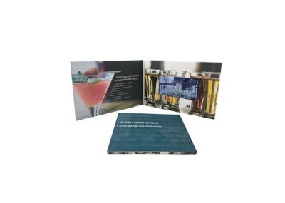 External Page Digital Video Booklet 4.3 Inch Softcover LCD Display Card 