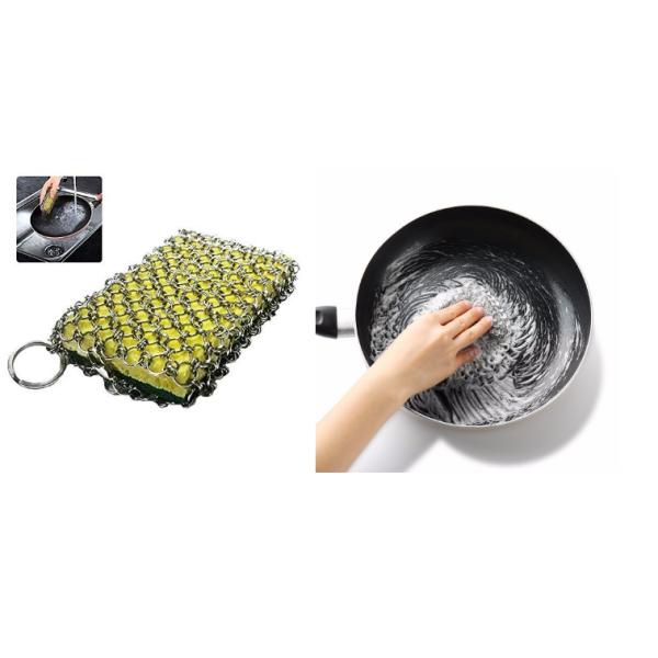 тип скруббер кольца диаметра Ss304 20mm Chainmail нержавеющей стали