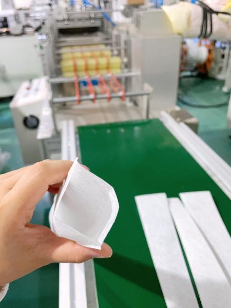 Equipamento de saco interno pequeno trapezoidal ultra-sônico para produção eficiente de filtro primário