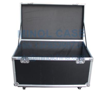 Black Flight Case For Carrying Equipment With Wheels Tool Flight Aluminum Carrying Case