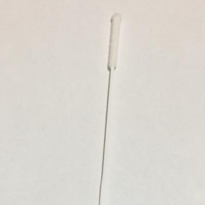 Disposable Sterile Medical Cotton Swab , White PCR Test Nose Swab