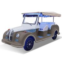 Carrinho de Golf Clássico de Bateria de Lítio 8 Sits Shuttle Street Legal Vintage Car