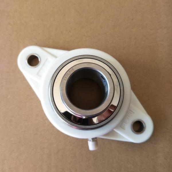 SUCAFL206, Corrosion Resistant Hygienic Two-Bolt Flanged Housed Units - Set Screw Locking