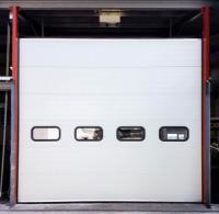 Porte sectionnelle isolée en aluminium à seuil de vinyle pour la télécommande d'efficacité énergétique